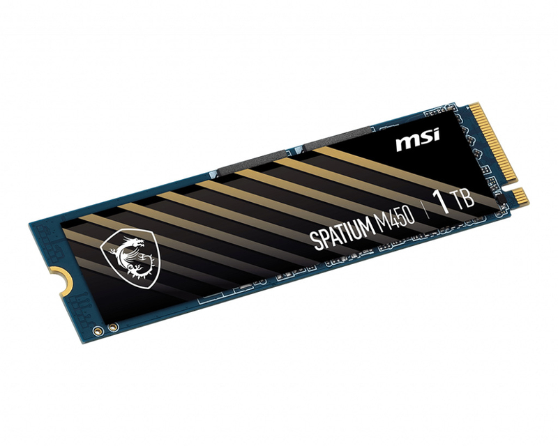 MSI - SSD MSI SPATIUM M450 1TB Gen4 M.2 NVMe (3600/3000MB/s)
