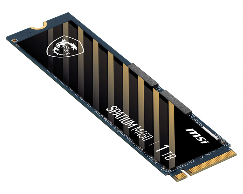 MSI - SSD MSI SPATIUM M450 1TB Gen4 M.2 NVMe (3600/3000MB/s)