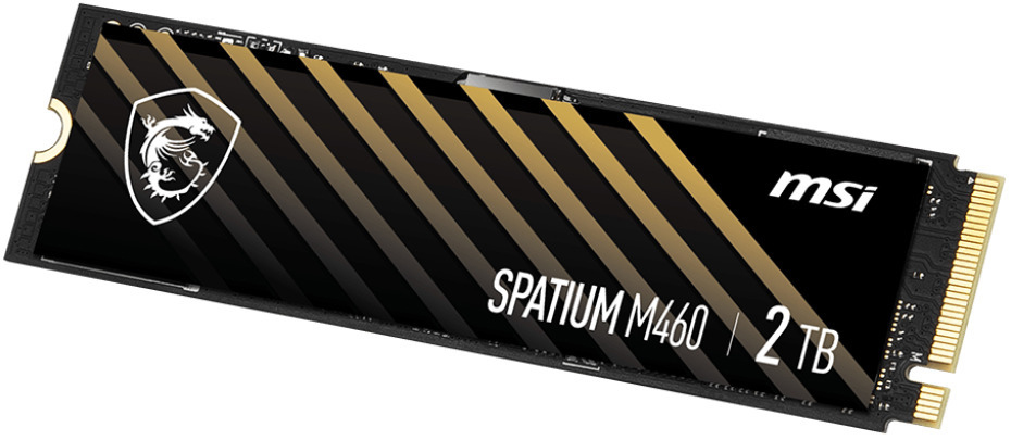MSI - SSD MSI SPATIUM M460 2TB Gen4 M.2 NVMe (4900/4400MB/s)
