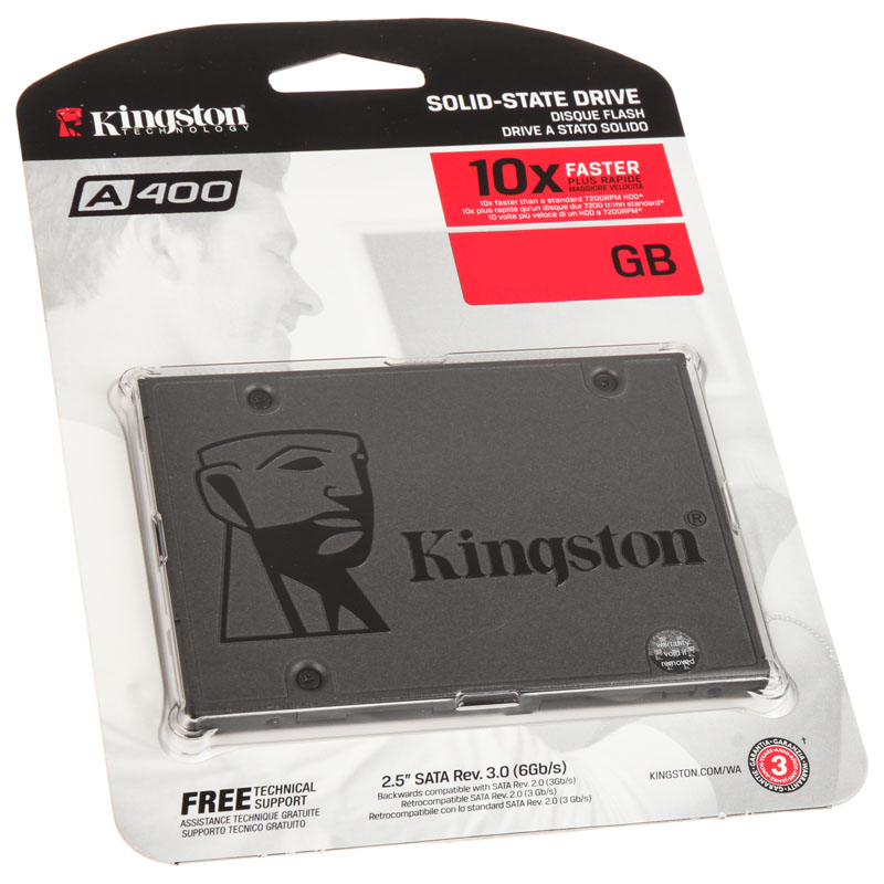 Kingston - SSD Kingston A400 960GB SATA III (500/450MB/s)