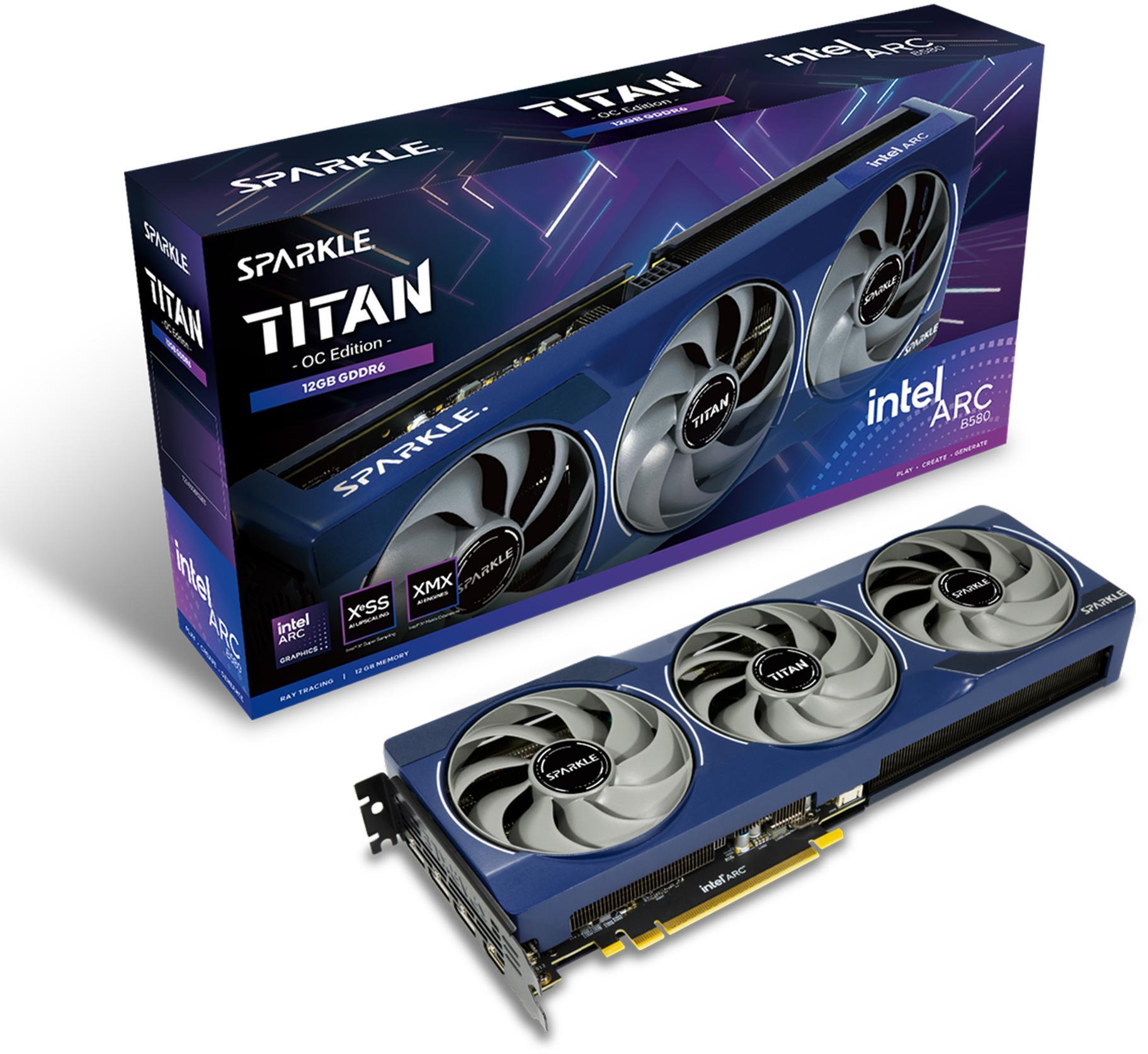 Sparkle - Gráfica Sparkle Intel ARC B580 Titan OC 12GB GDDR6