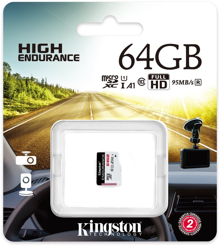 Kingston - Cartão Kingston Endurance MicroSDHC UHS-I A1 C10 64GB