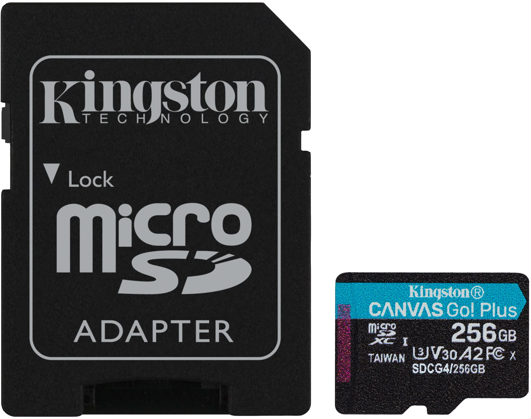Picture of Picture of Cartão Kingston Canvas Go! Plus Gen4 200MB/s MicroSDXC UHS-I U3 V30 A2 256GB
