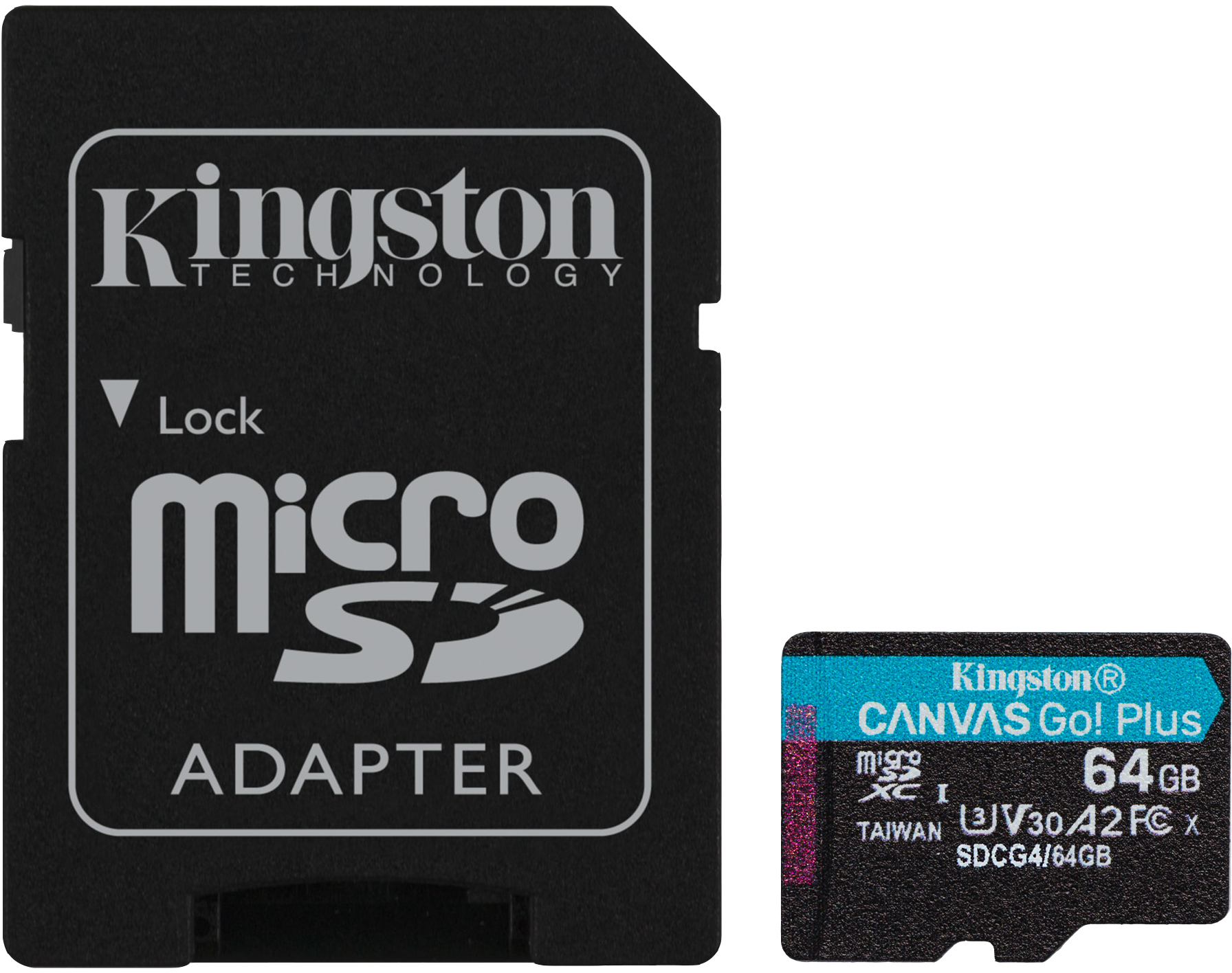 Picture of Picture of Cartão Kingston Canvas Go! Plus Gen4 200MB/s MicroSDXC UHS-I U3 V30 A2 64GB