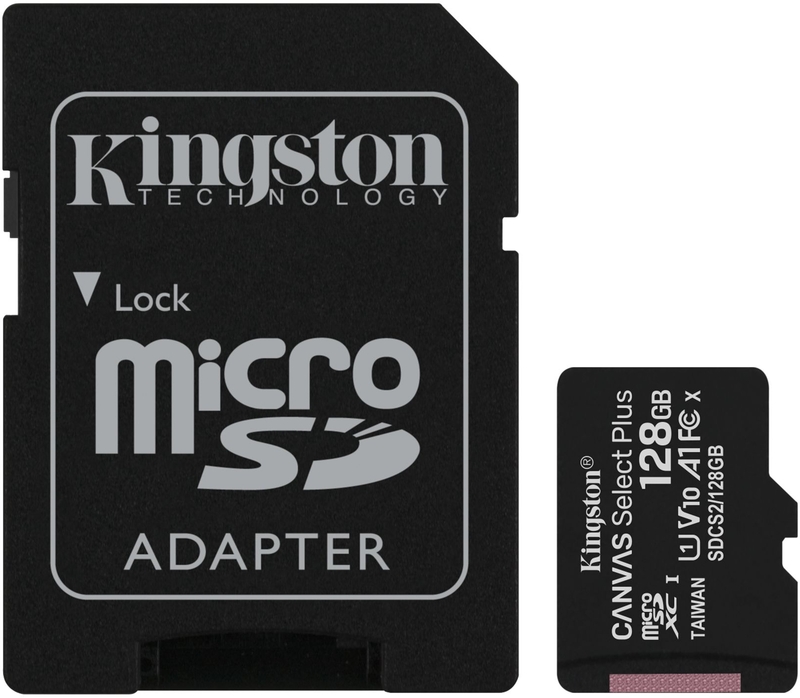 Cartão Kingston Canvas Select Plus MicroSDHC UHS-I A1 128GB