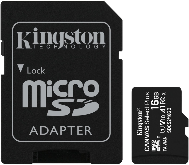 Cartão Kingston Canvas Select Plus MicroSDHC UHS-I A1 16GB