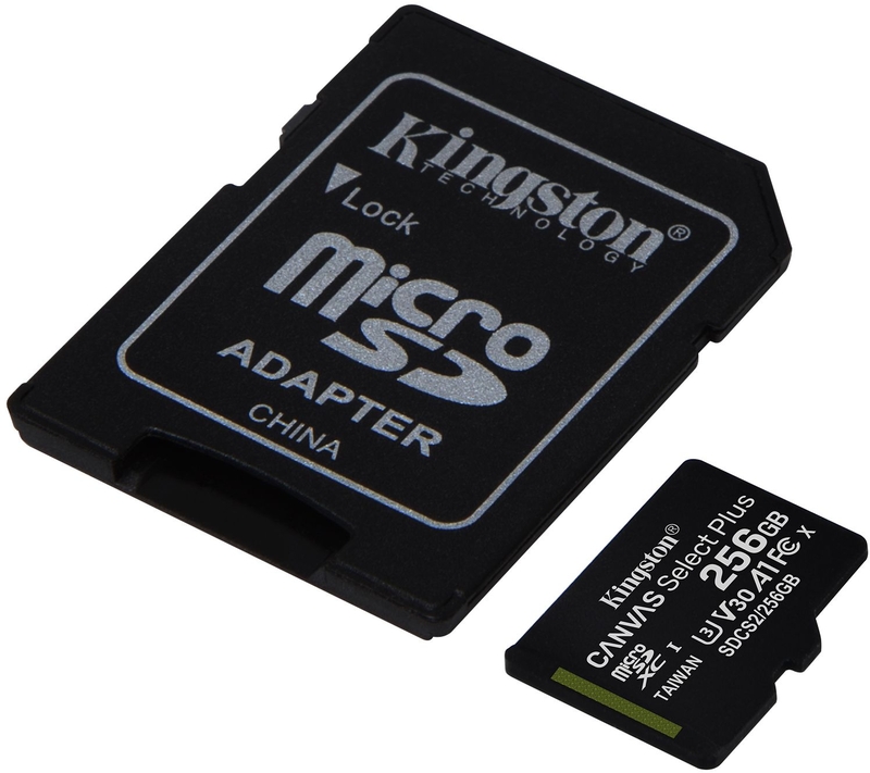 Kingston - Cartão Kingston Canvas Select Plus MicroSDHC UHS-I A1 256GB