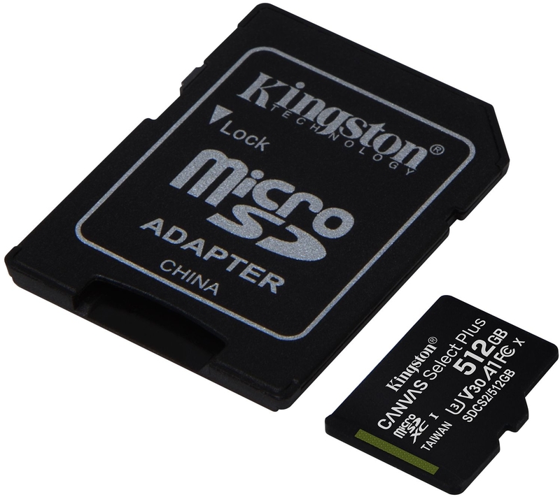 Kingston - Cartão Kingston Canvas Select Plus MicroSDHC UHS-I A1 512GB