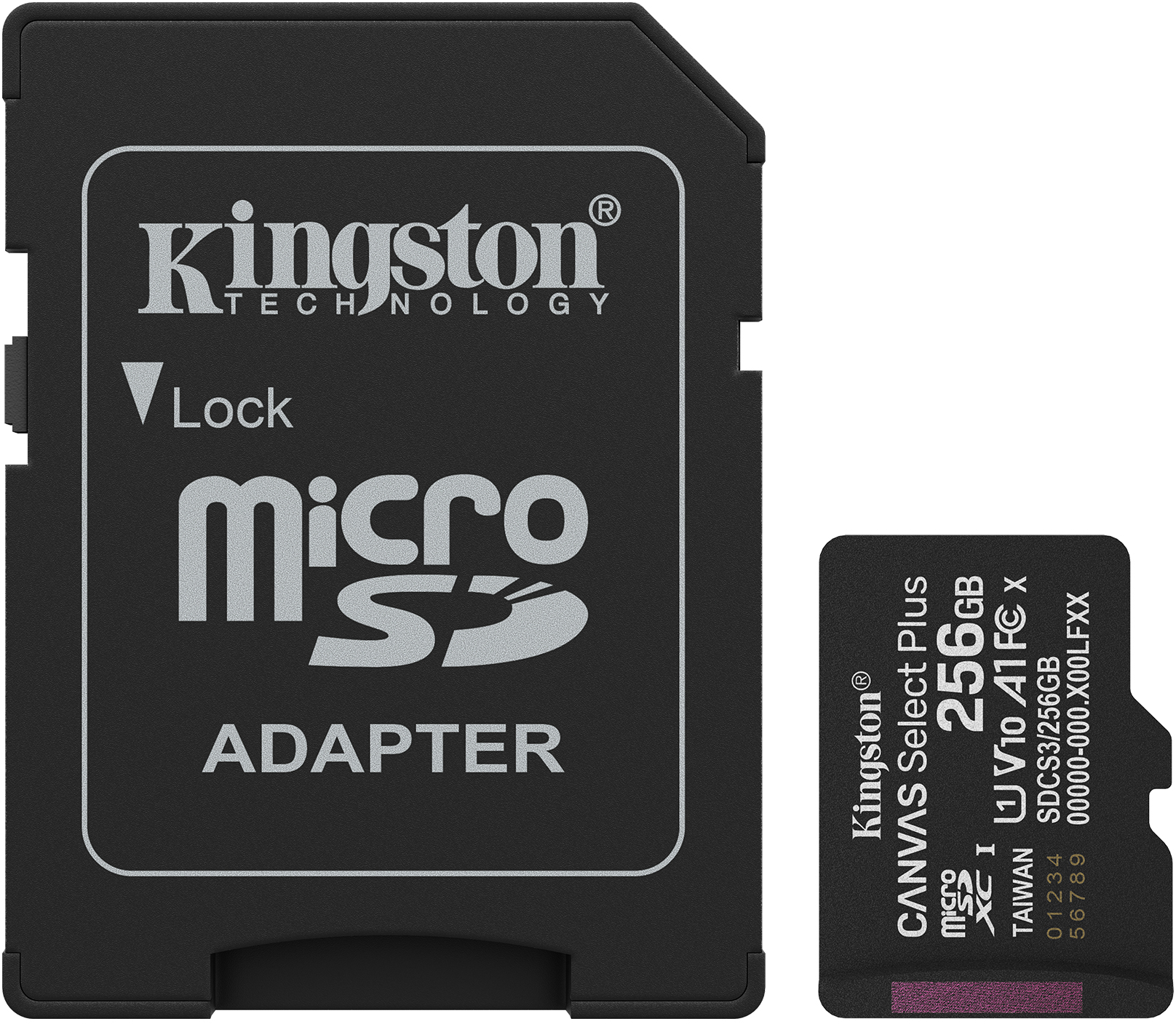 Picture of Picture of Cartão Kingston Canvas Select Plus Gen3 150MB/s MicroSDHC UHS-I A1 256GB