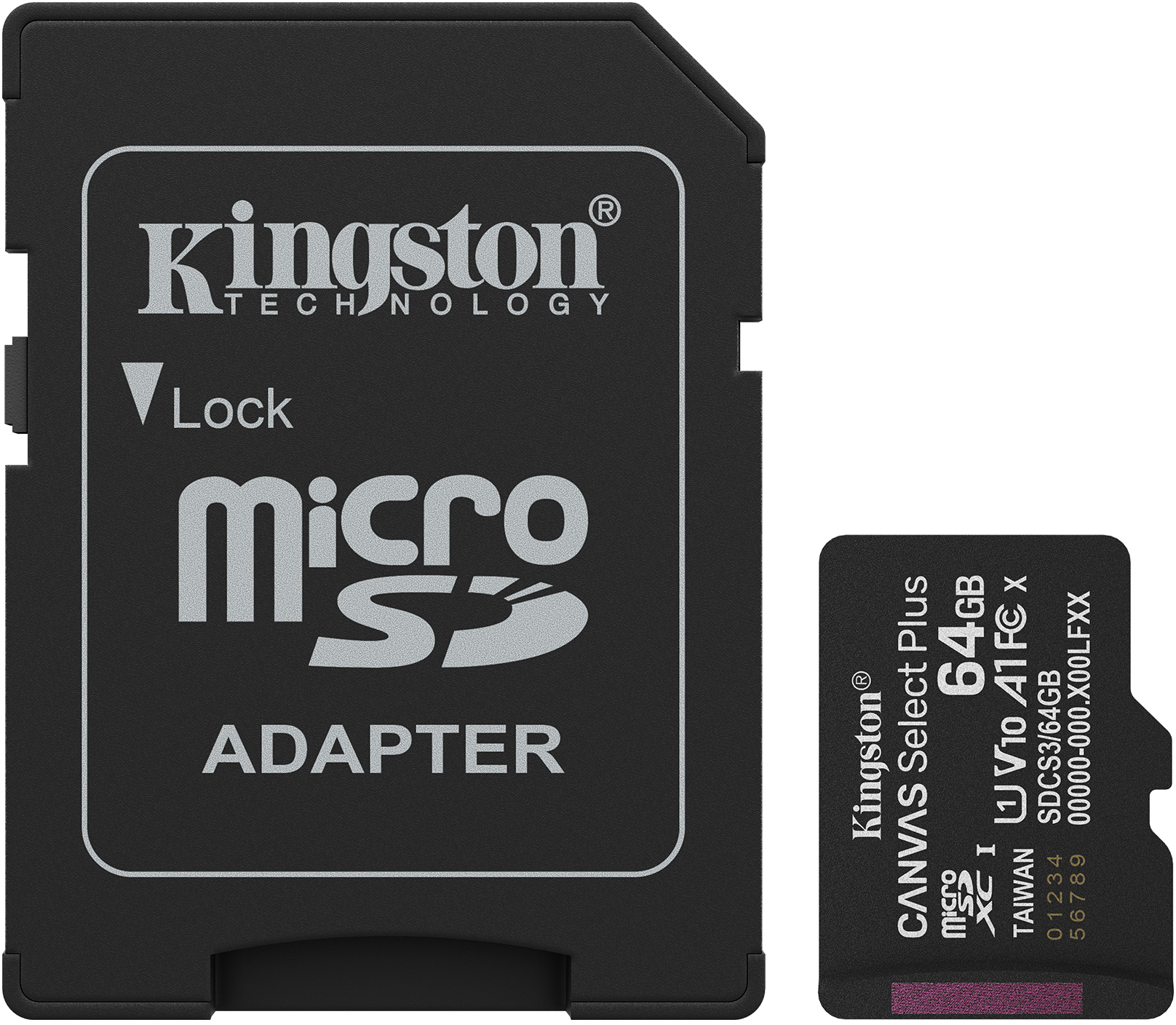 Picture of Picture of Cartão Kingston Canvas Select Plus Gen3 100MB/s MicroSDHC UHS-I A1 64GB