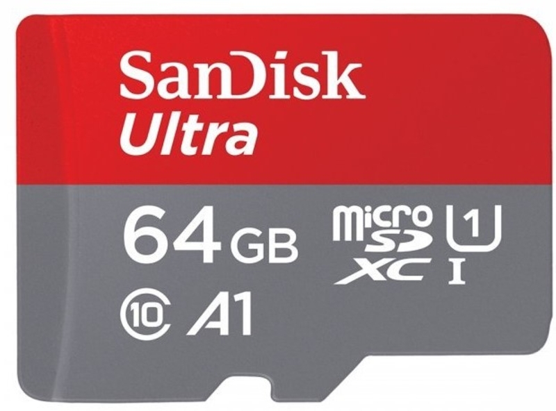 Cartão SanDisk Ultra MicroSDXC C10 A1 UHS-I 64GB