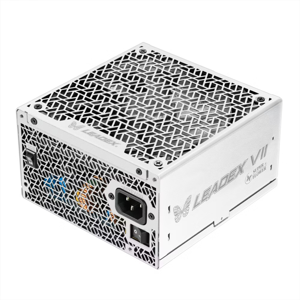 Fonte Super Flower Leadex VII XG 1000W 80+ Gold PCIE5 Branca