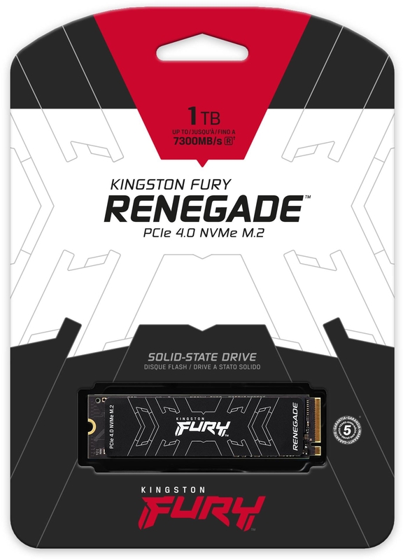Kingston - SSD Kingston Fury Renegade 1TB Gen4 M.2 NVMe 2280 (7300/6000MB/s)