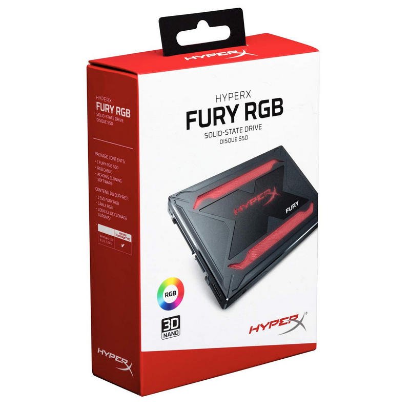 HyperX - Disco SSD HyperX Fury RGB 240GB SATA III