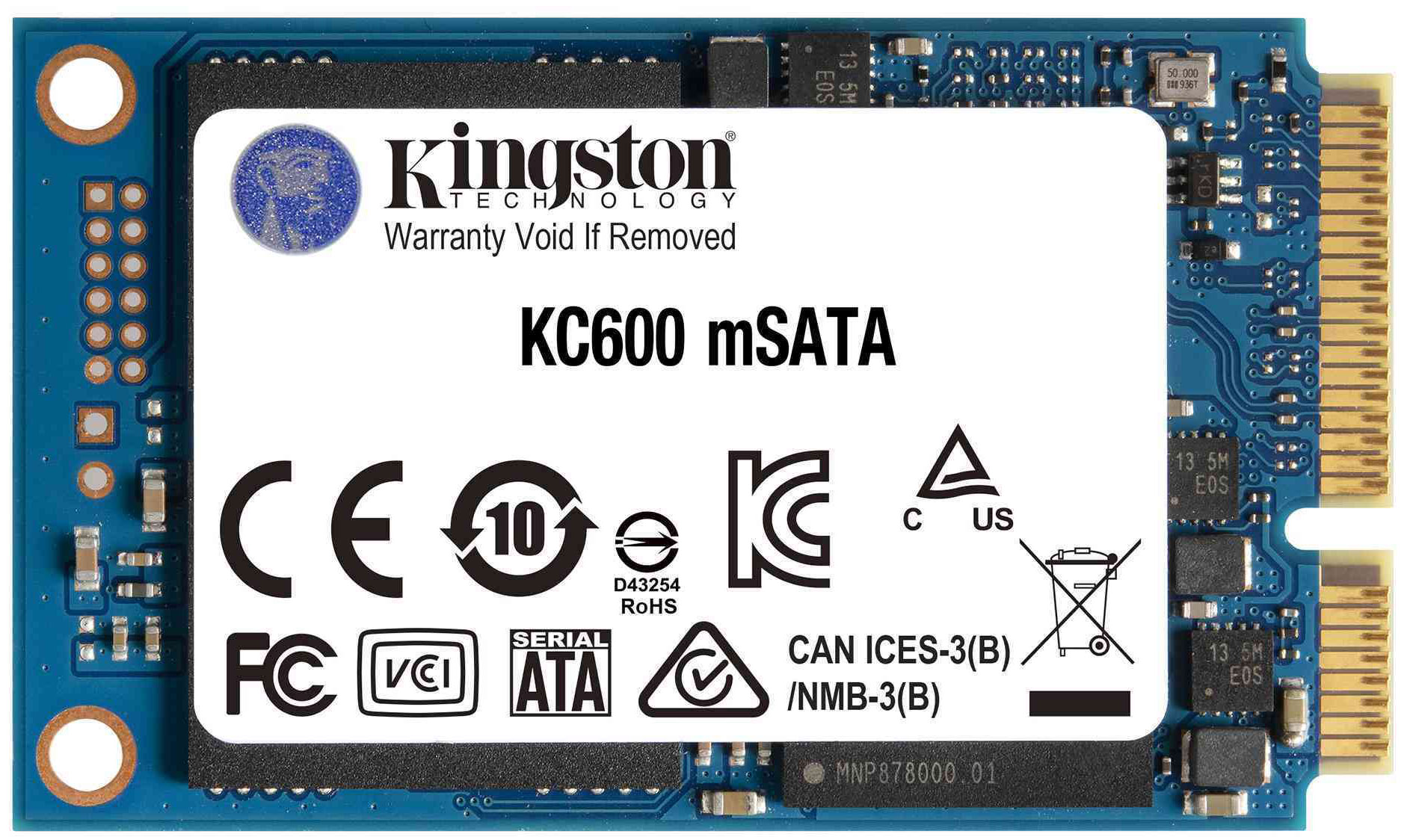 SSD Kingston KC600 512GB mSata (550/520MB/s)