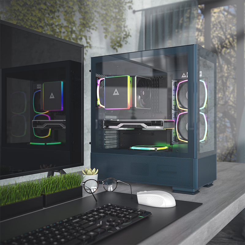Montech - Caixa ATX Montech SKY TWO - Azul