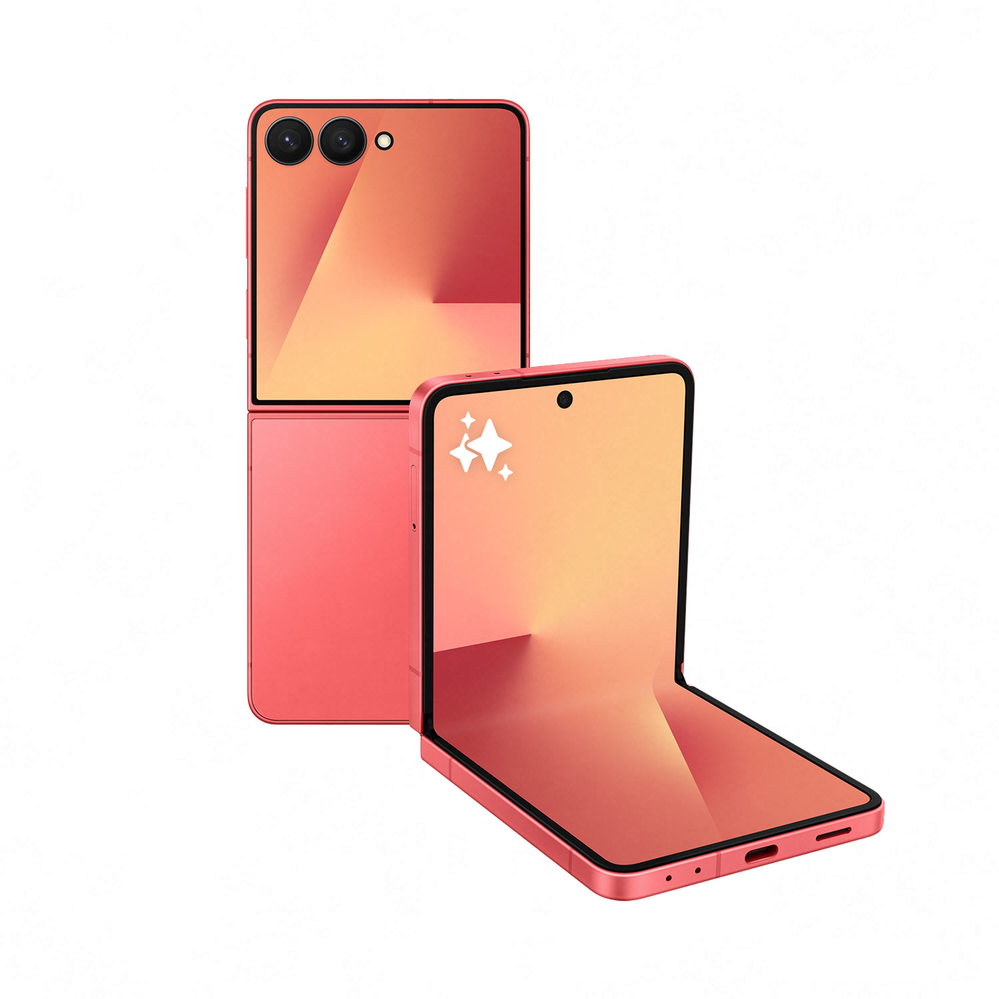Samsung - Smartphone Samsung Galaxy Z Flip 7 5G 6.9" (12 /512GB) 120Hz Vermelho Coral