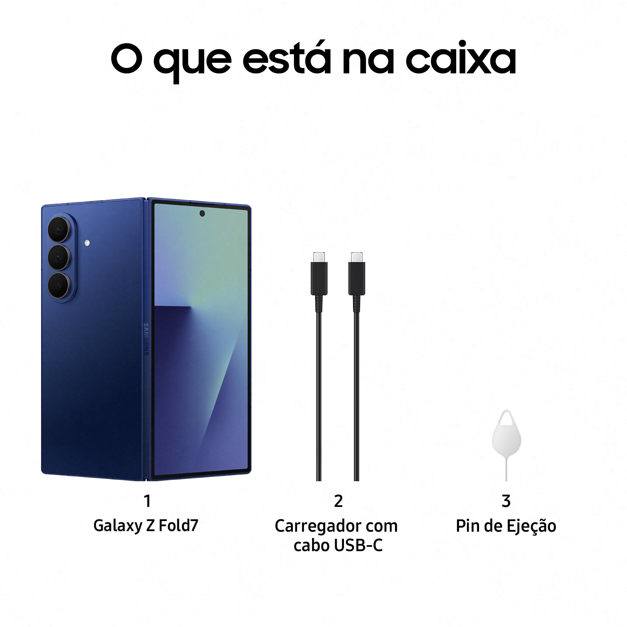 Samsung - Smartphone Samsung Galaxy Z Fold 7 5G 8.0" (12 / 1TB) 120Hz Azul Escuro
