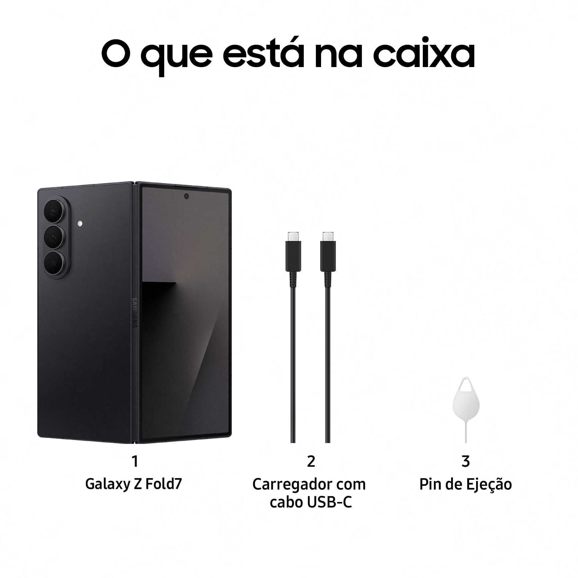 Samsung - Smartphone Samsung Galaxy Z Fold 7 5G 8.0" (12 / 512GB) 120Hz Preto Noturno