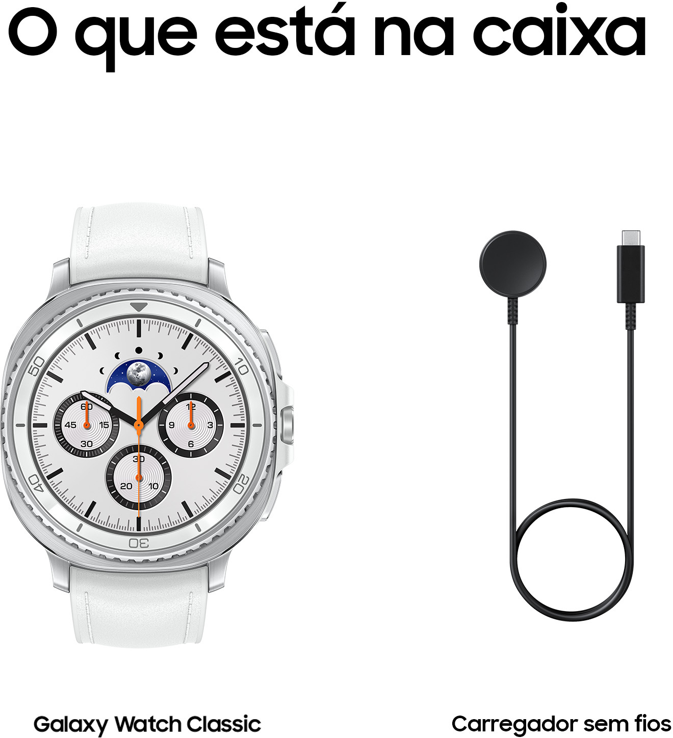 Samsung - Smartwatch Samsung Galaxy Watch 8 Classic 46mm BT Branco