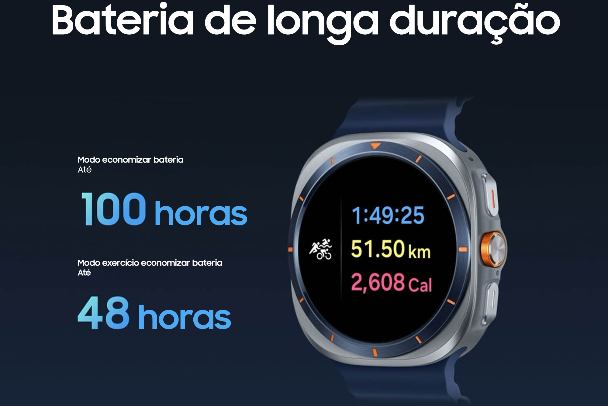 Samsung - Smartwatch Samsung Galaxy Watch Ultra 2025 47mm LTE Azul