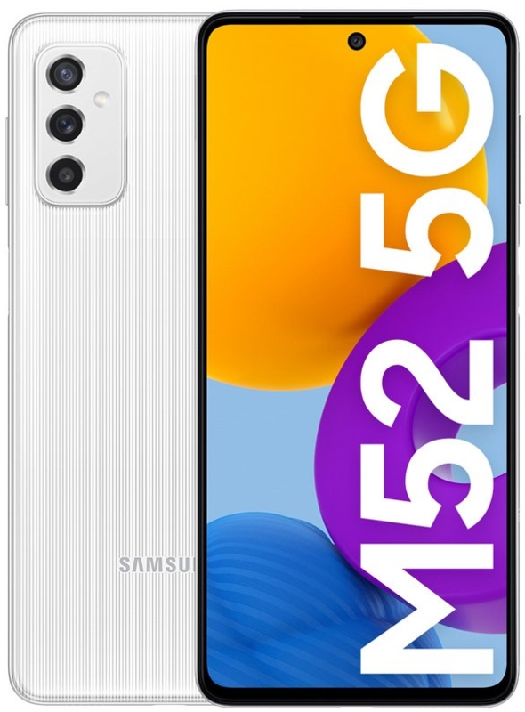 Smartphone Samsung Galaxy M52 5G 6.7" (8 / 128GB) 120Hz Branco