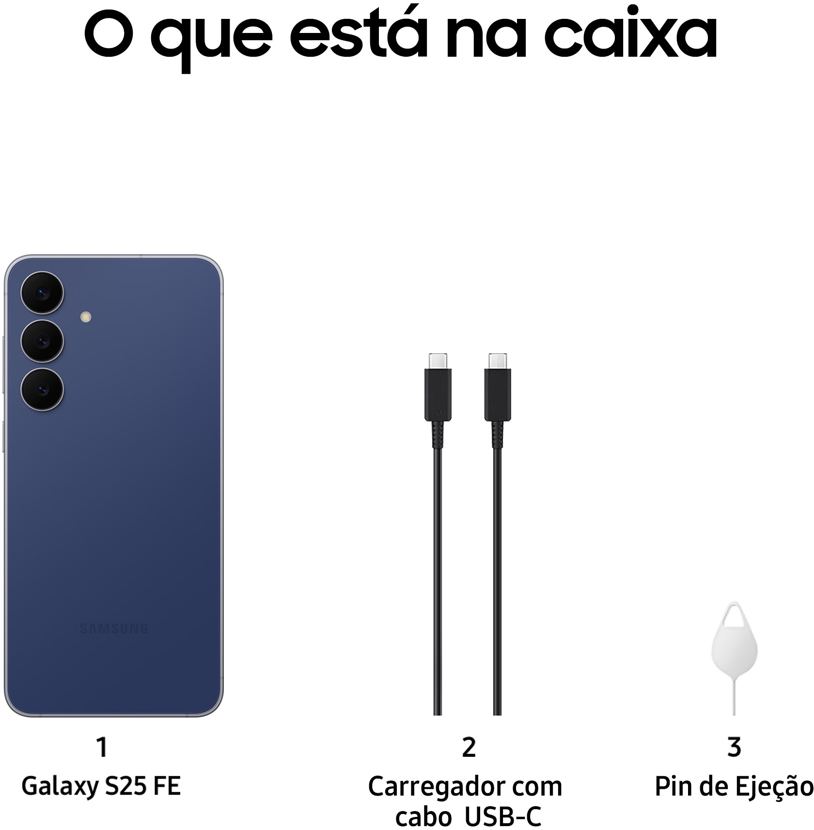 Samsung - Smartphone Samsung Galaxy S25 FE 6.7" (8 / 128GB) 120Hz Azul Marinho