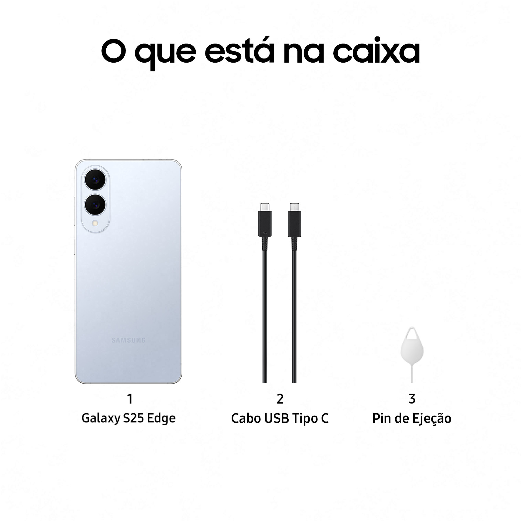 Samsung - Smartphone Samsung Galaxy S25 Edge  6.7" (12 / 256GB) 120Hz Azul Gelo