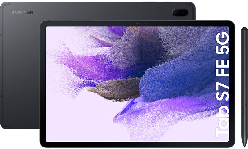 Samsung - Tablet Samsung Galaxy Tab S7 FE 12.4" (4 / 64GB) 5G Mystic Black