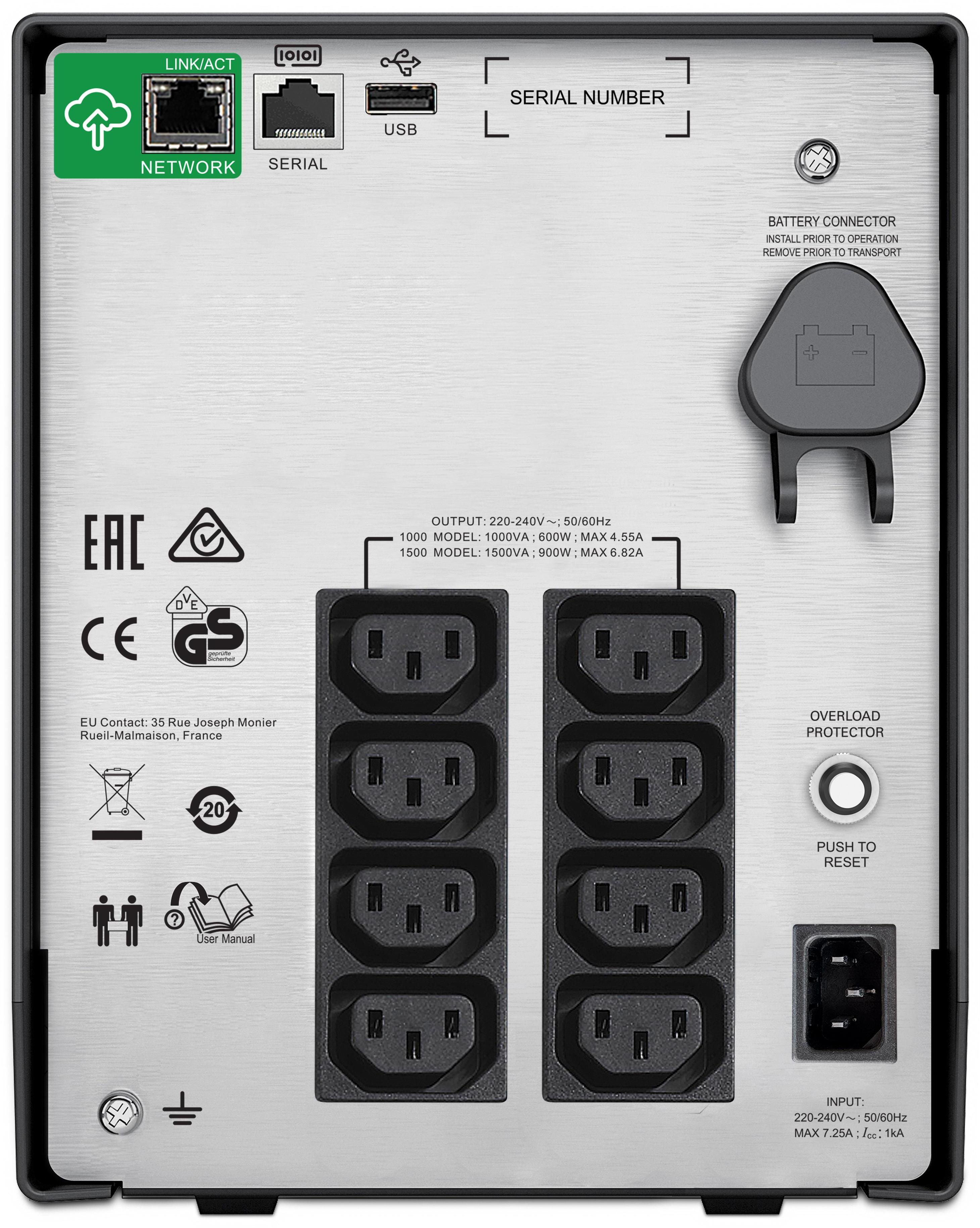 APC - UPS APC Smart-UPS C 1500VA LCD