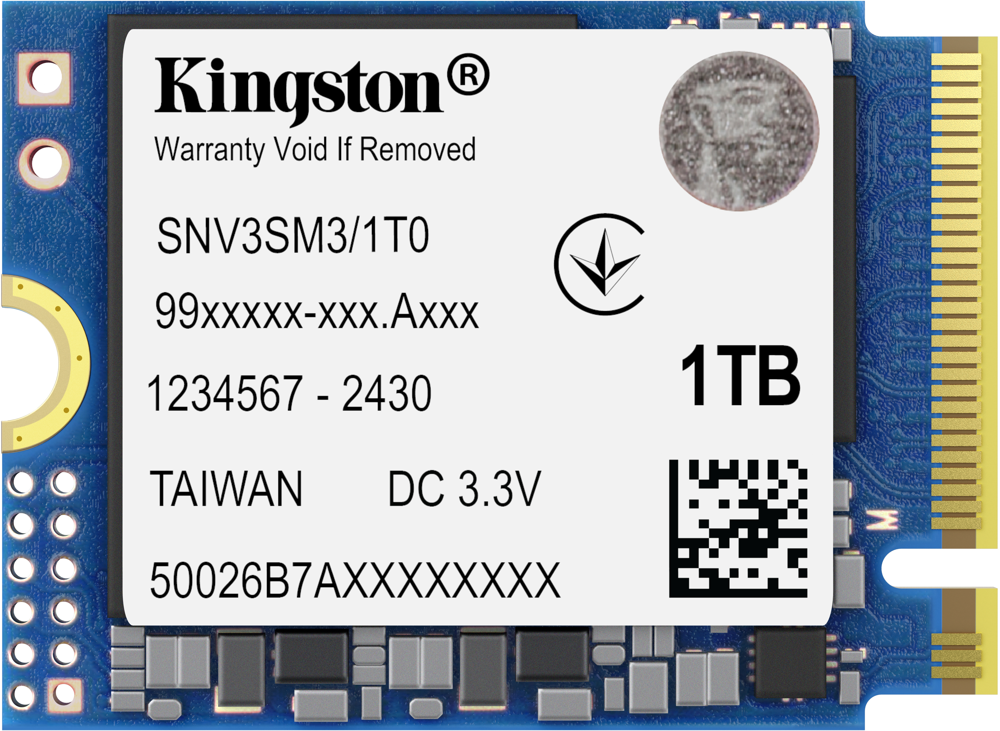 Picture of Picture of SSD Kingston NV3 1TB Gen4 M.2 NVMe 2230 (6000/4000MB/s)