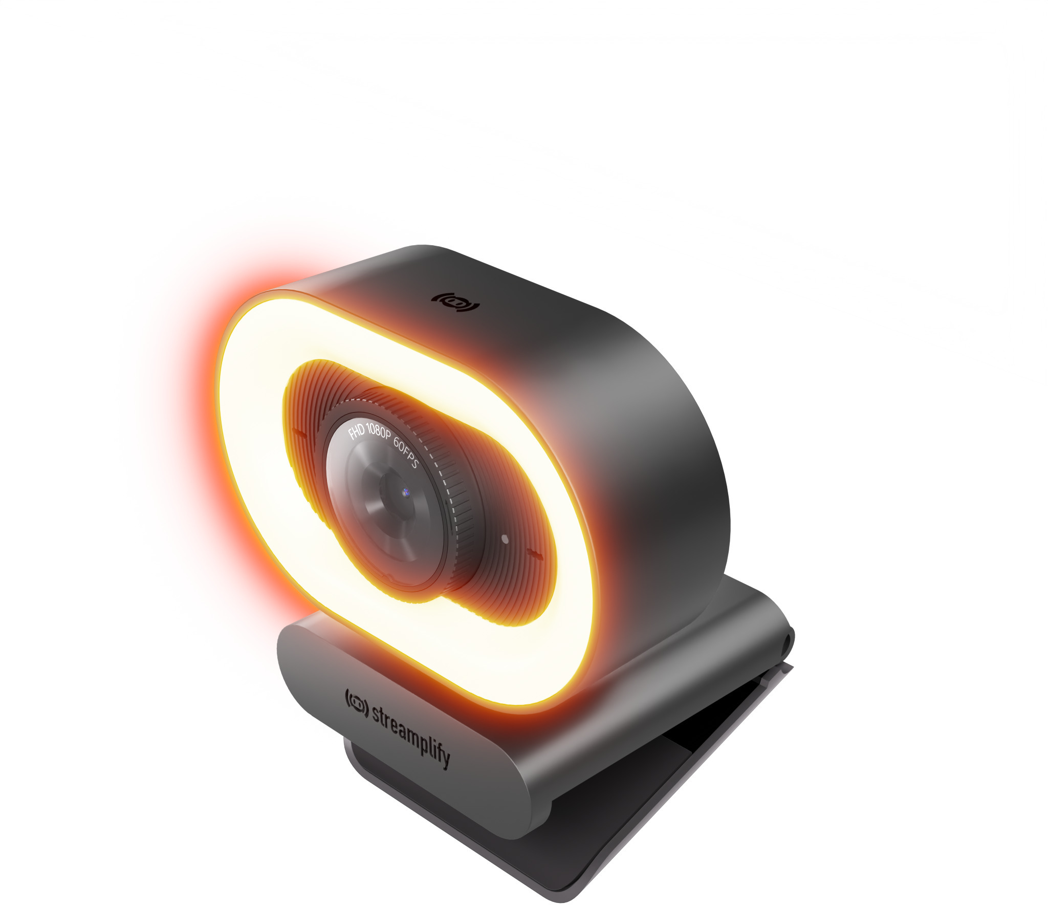 Streamplify - Webcam Streamplify CAM Plus FullHD 60fps with Ring Light - Preto