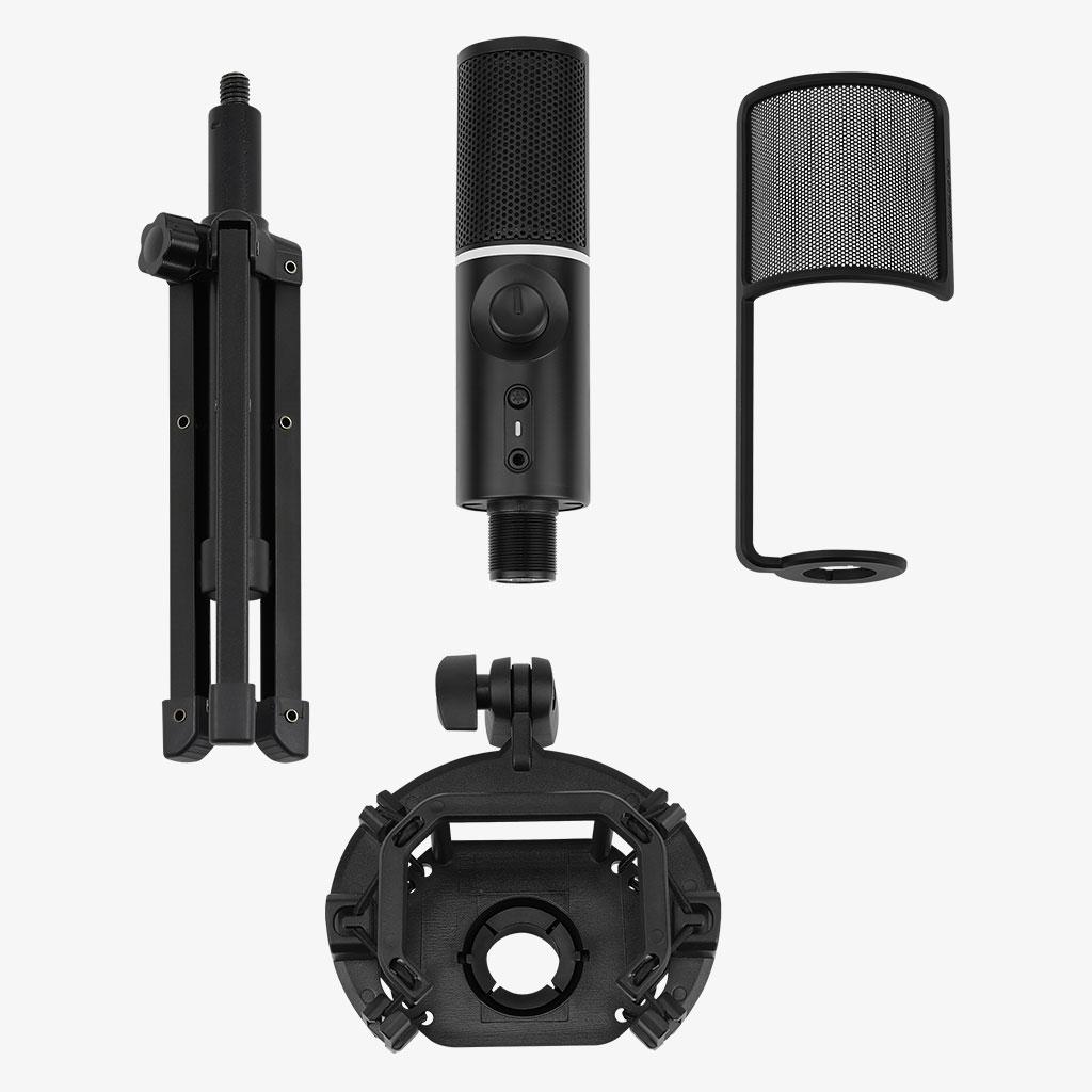 Streamplify - ** B Grade ** Microfone Streamplify MIC RGB Tripod - Preto