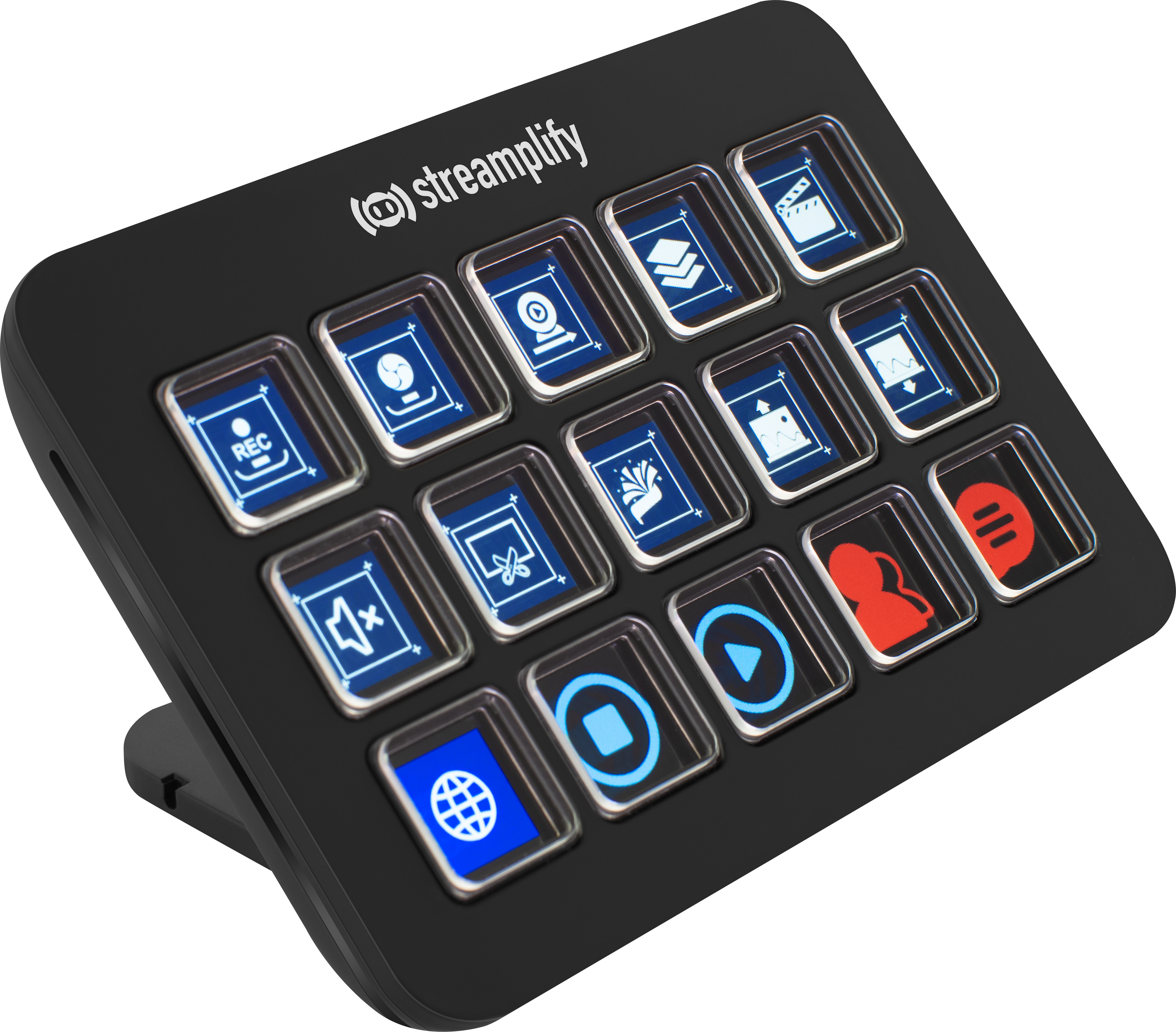 Streamplify - Streaming Deck Streamplify LCD 15 KEYS W/HUB - Preto