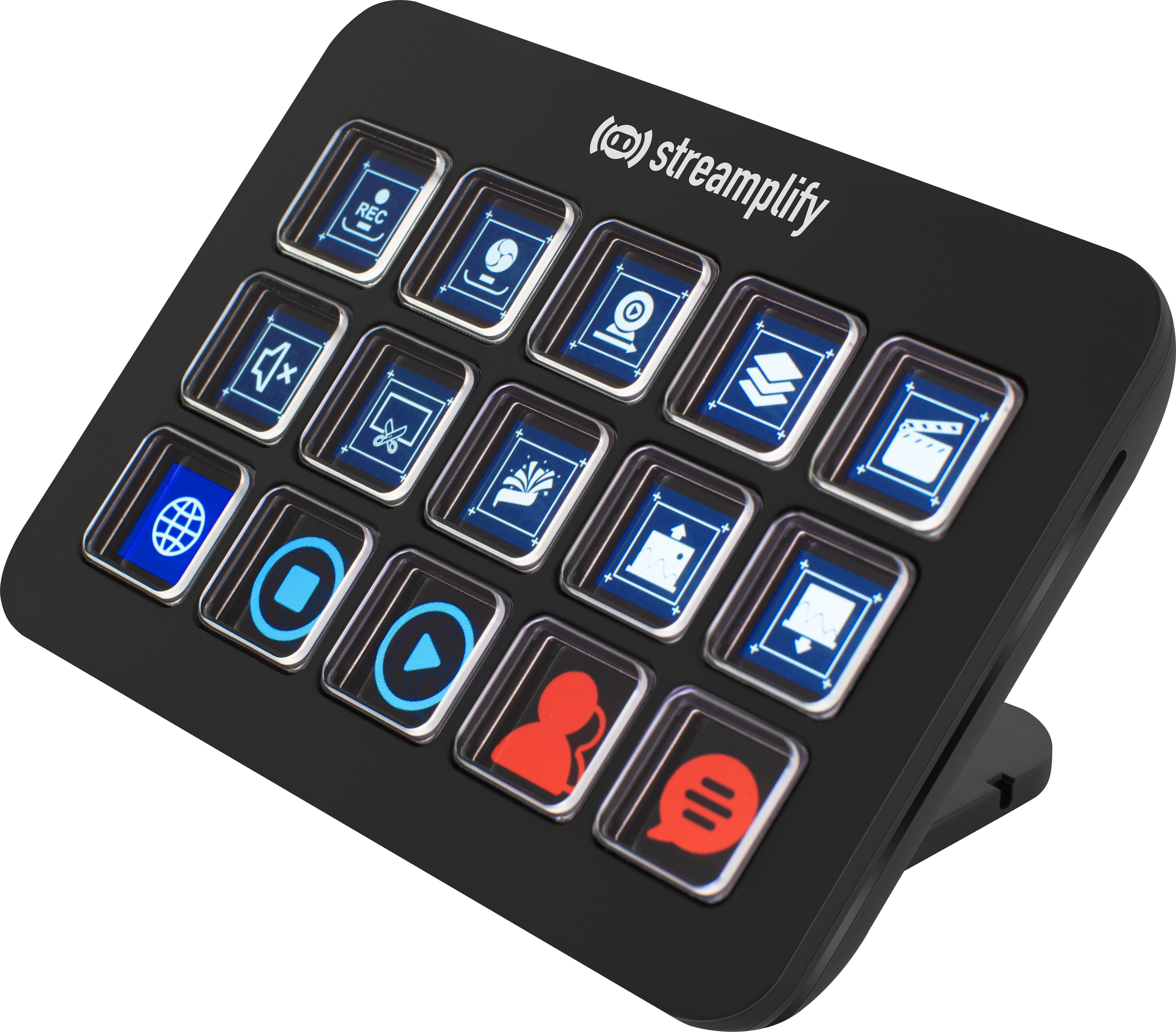 Streamplify - Streaming Deck Streamplify LCD 15 KEYS W/HUB - Preto