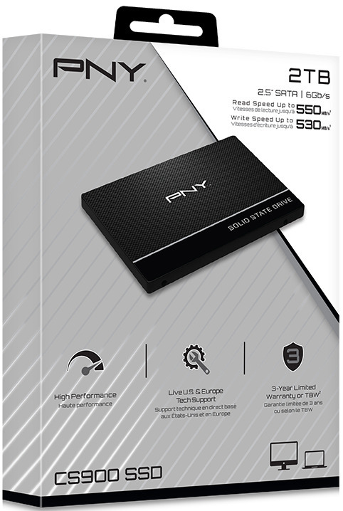 PNY - SSD PNY CS900 2TB SATA III (550/530MB/s)