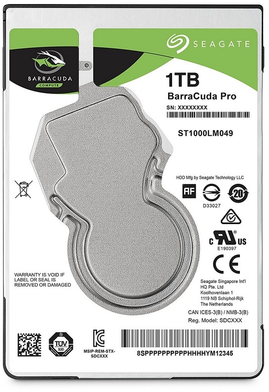 Disco 2.5" Seagate Barracuda 1TB 7200rpm 128MB SATA III
