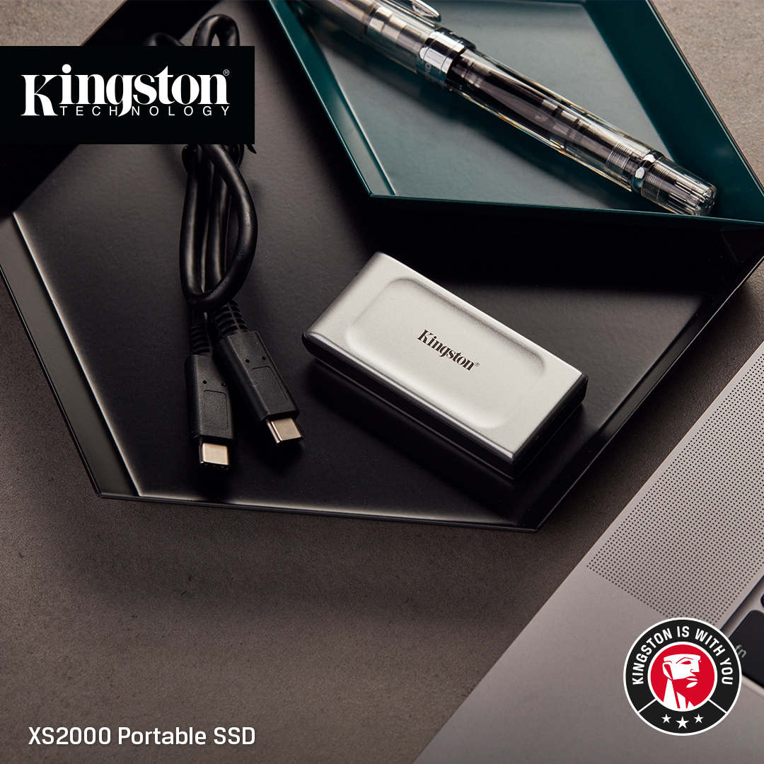 Kingston - SSD Externo Kingston XS2000 2TB USB3.2 Gen2 Cinza (2000/2000MB/s)