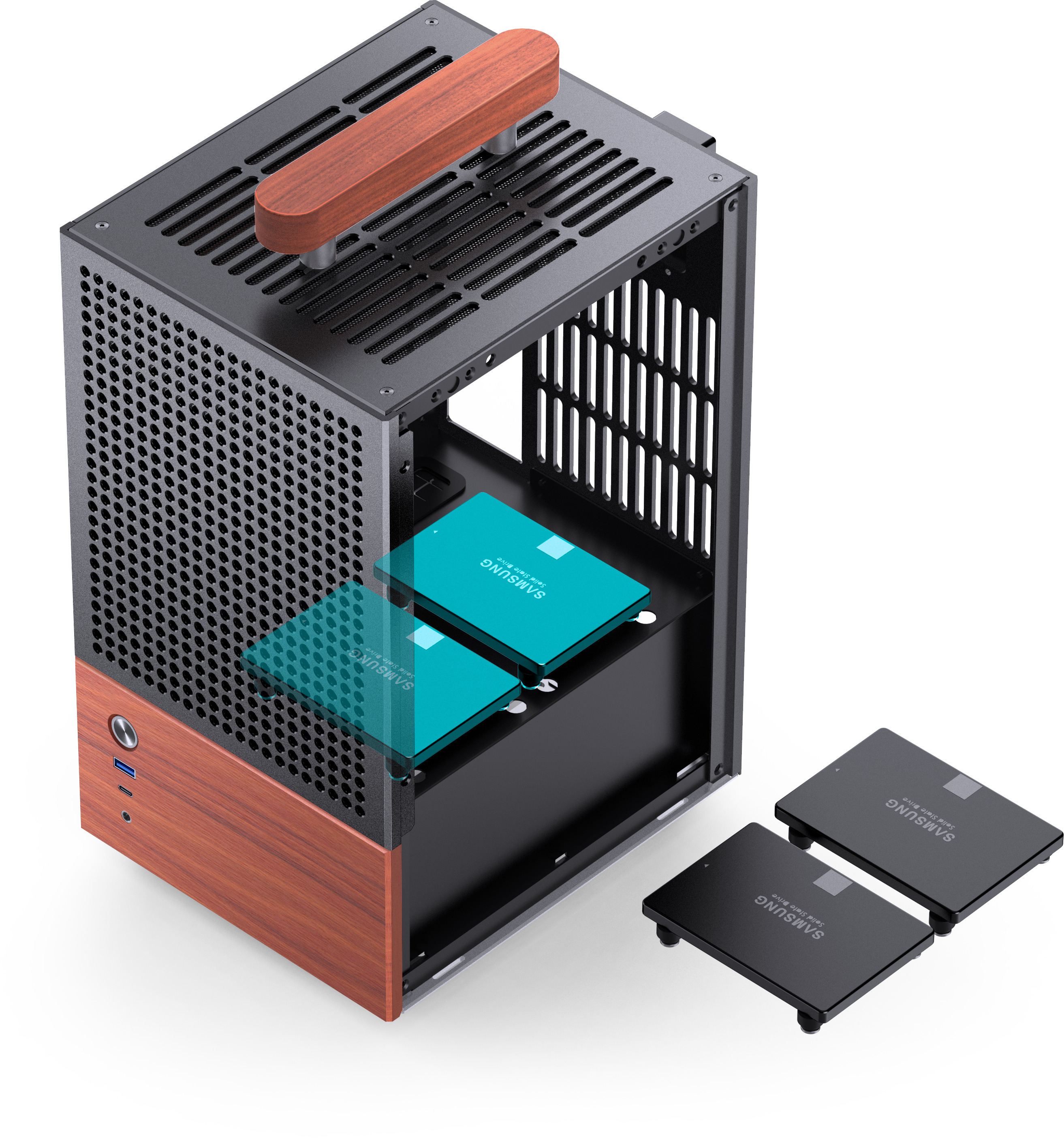 Jonsbo - Caixa Mini-ITX Jonsbo T6 Preta