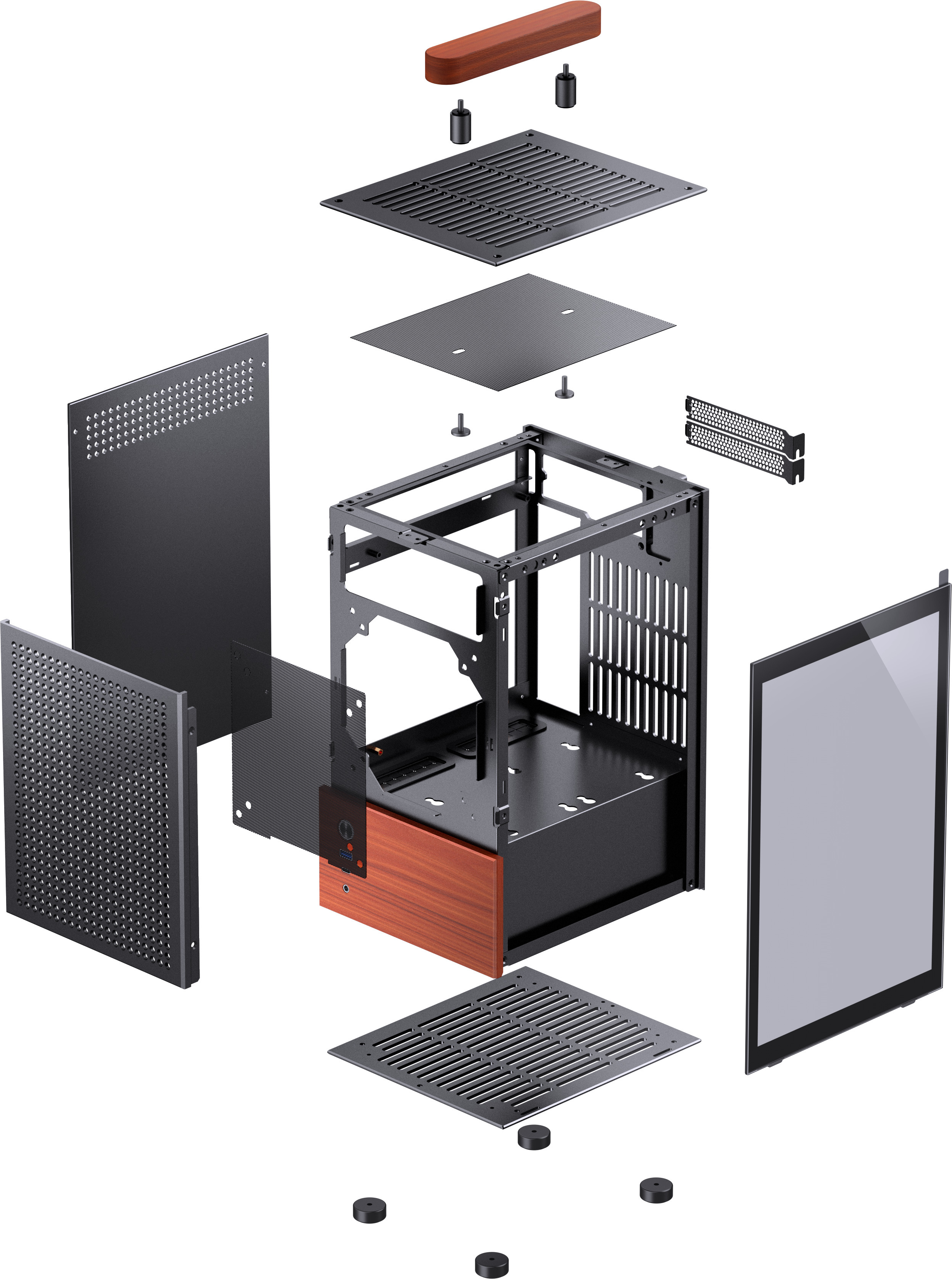 Jonsbo - Caixa Mini-ITX Jonsbo T6 Preta