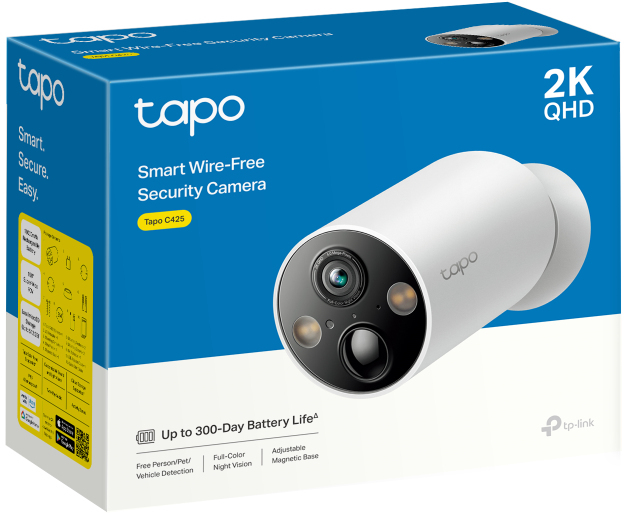 TP-Link - Câmara TP-Link Tapo C425 2K Smart Wire-Free Security