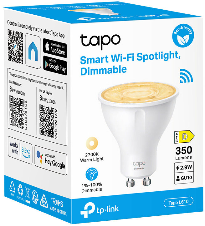 TP-Link - Lâmpada Inteligente TP-Link Tapo L610 Smart Wi-Fi