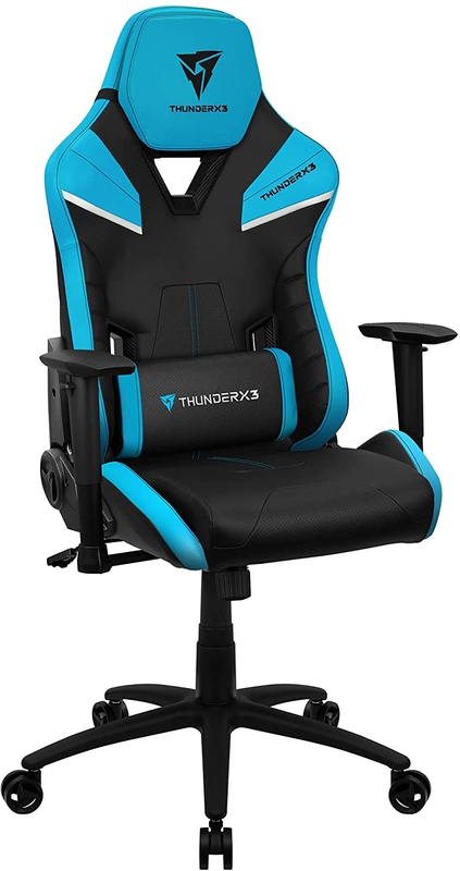 ThunderX3 - Cadeira Gaming ThunderX3 TC5 Preta/Azul (suporta até 150kg)