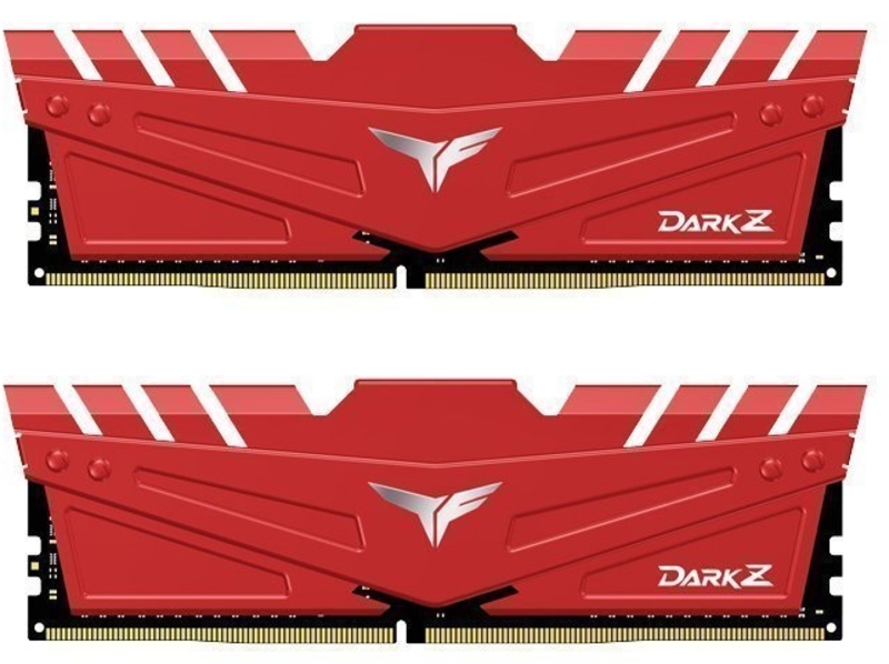 Team Group - Team Group Kit 16GB (2 x 8GB) DDR4 3200MHz Dark Z Red CL16
