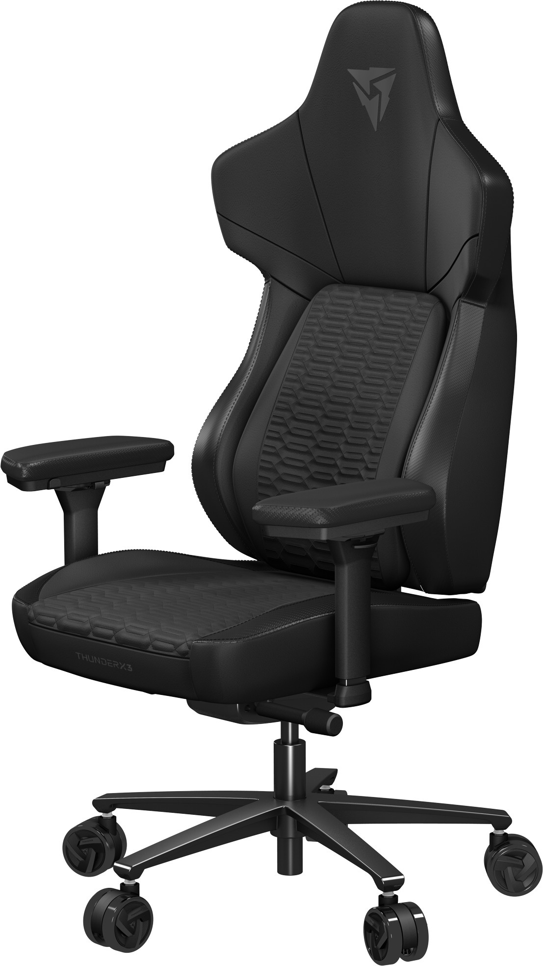ThunderX3 - Cadeira Gaming ThunderX3 Core, Apoio lombar 360 graus - Racer Black
