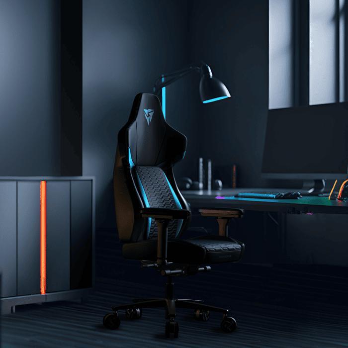 ThunderX3 - ** B Grade ** Cadeira Gaming ThunderX3 Core, Apoio lombar 360 graus - Racer Blue