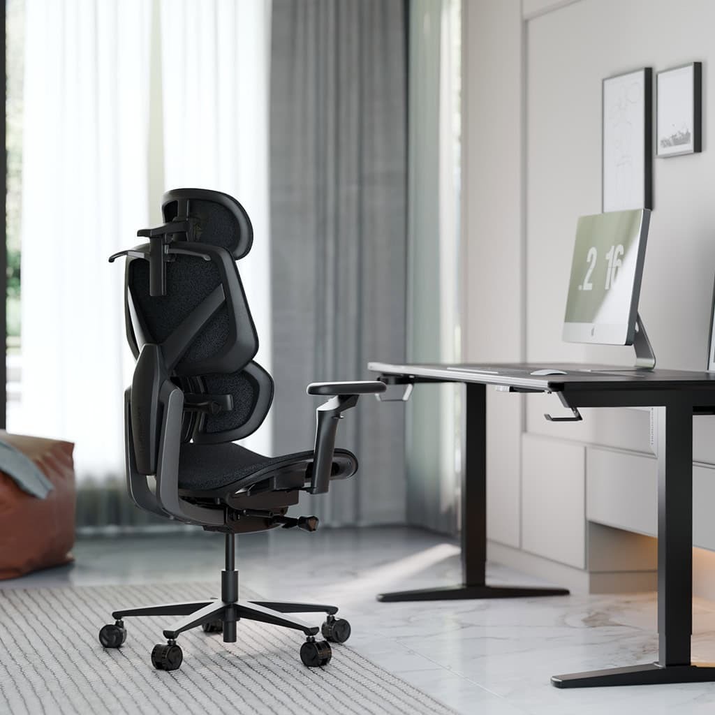 ThunderX3 - Cadeira Gaming Ergonomica ThunderX3 FLEX Pro, Apoio lombar 360 graus - Loft Dark Grey