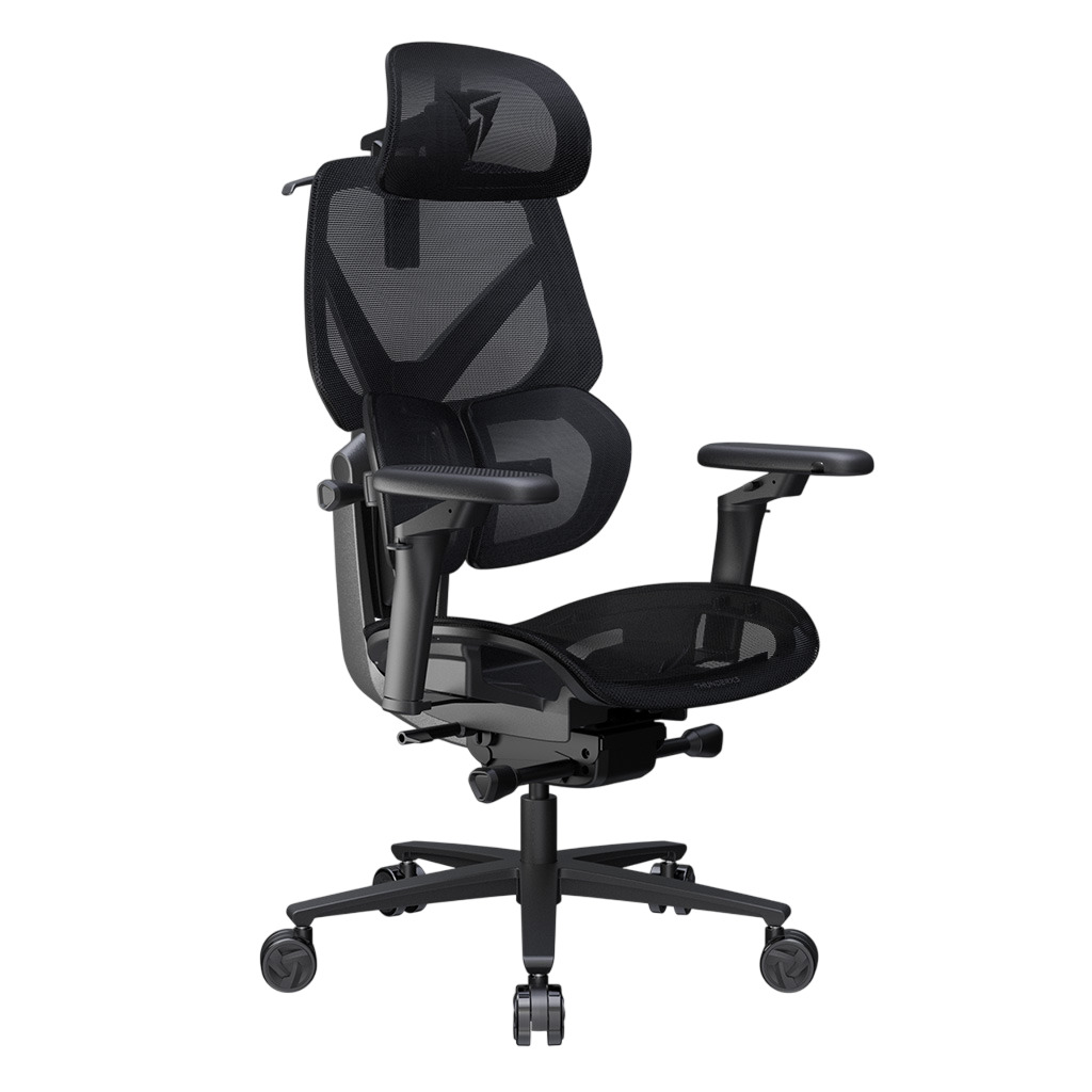 ThunderX3 - Cadeira Gaming Ergonomica ThunderX3 FLEX Pro, Apoio lombar 360 graus - Mesh Black