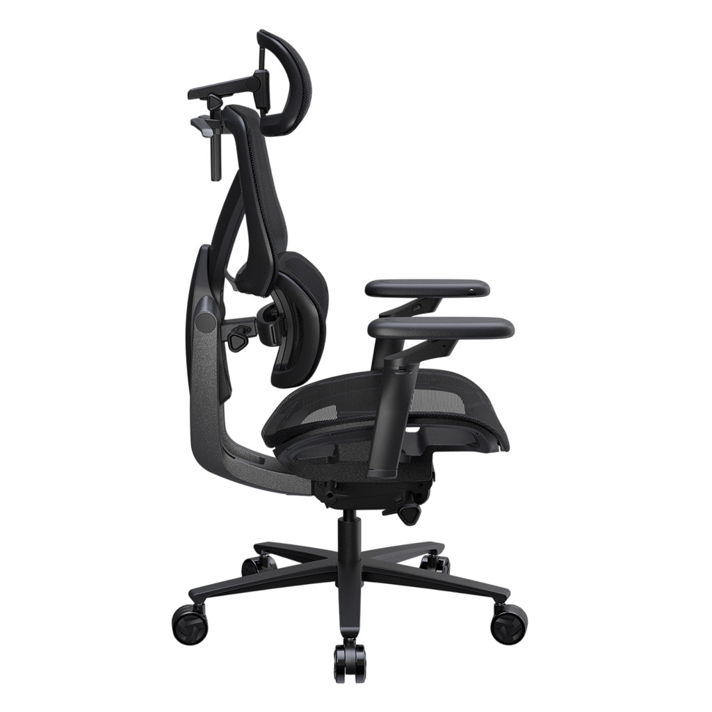 ThunderX3 - Cadeira Gaming Ergonomica ThunderX3 FLEX Pro, Apoio lombar 360 graus - Mesh Black