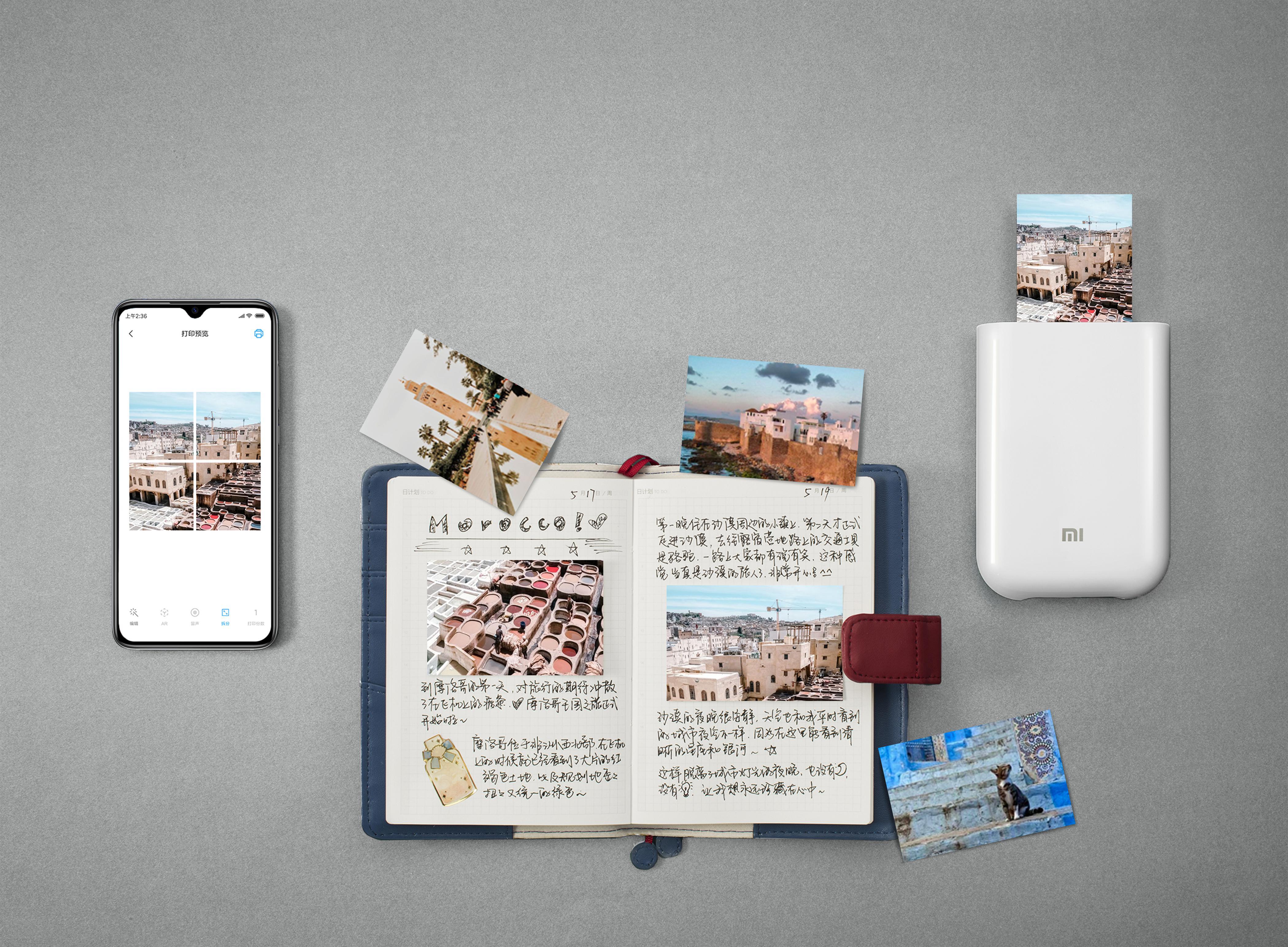 Xiaomi - Pack 20 Papel Fotográfico Xiaomi Mi Portable Photo Printer 2x3